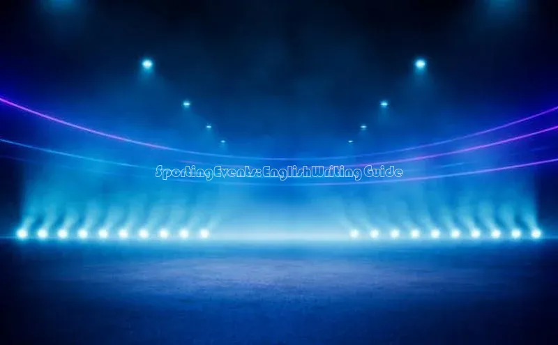 SportingEvents:EnglishWritingGuide